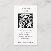 Event QR | Photo RSVP Online Website Link