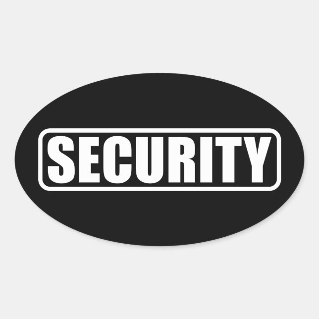 Event Security Crew Oval Sticker (Front)