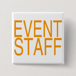 Event Staff 15 Cm Square Badge