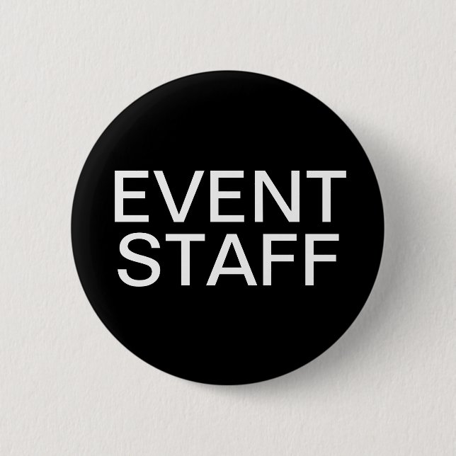 Event Staff 6 Cm Round Badge (Front)