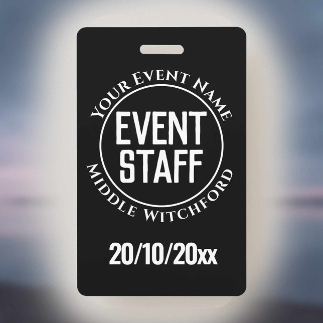 Event Staff Badge ID Badge (Creator Uploaded)