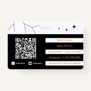 Event Staff ID Badge