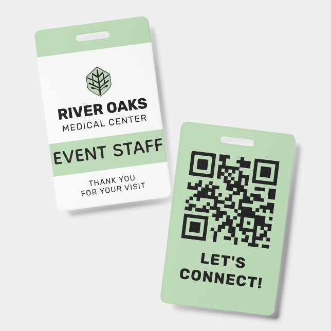 Event Staff ID Badge (Front & Back)