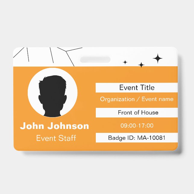 Event Staff ID Badge (Front)
