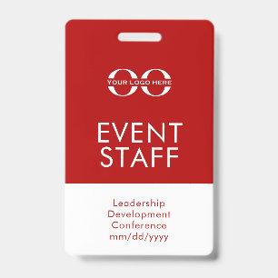 Event Staff ID Badge