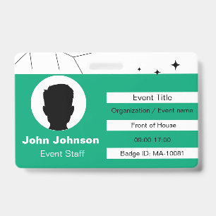 Event Staff ID Badge
