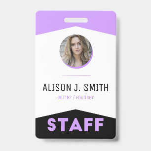 Event Staff modern Badge ID Badge
