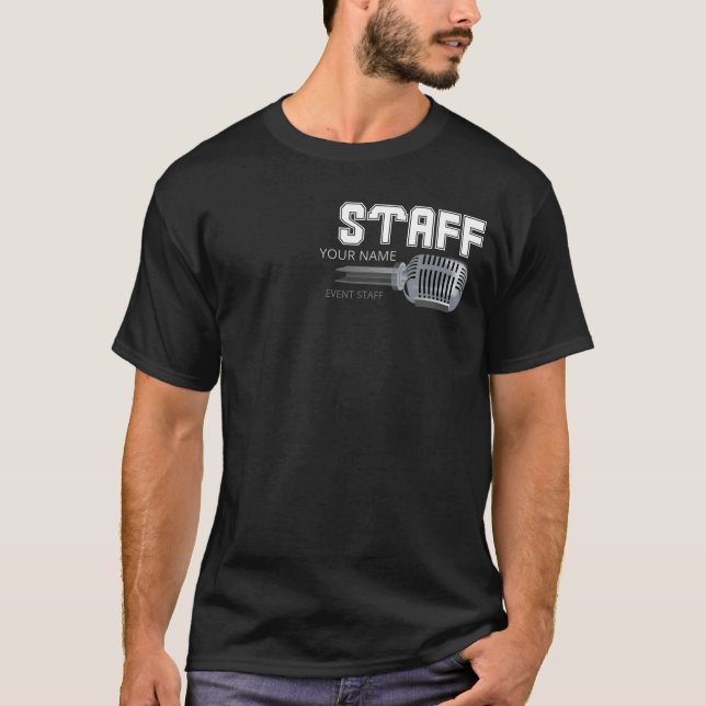 Event Staff Personalised Business T-Shirt (Front)