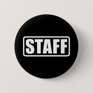 Event Staff Security Crew Gear 6 Cm Round Badge