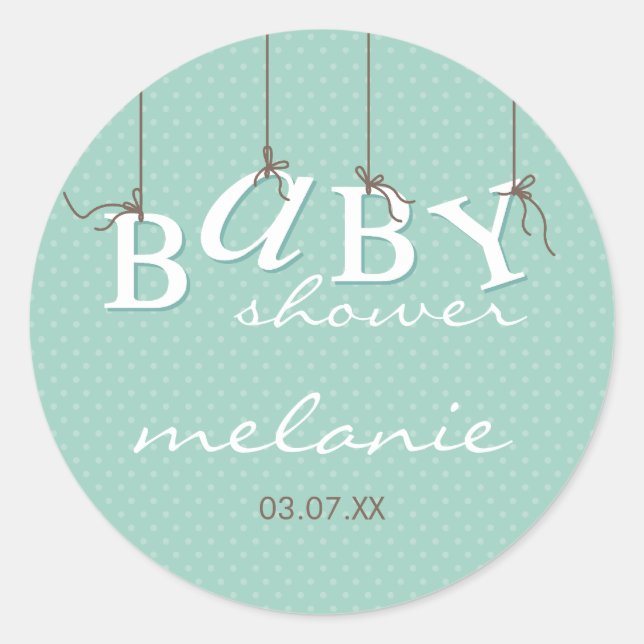 EVENT STICKER :: baby letters 6 (Front)