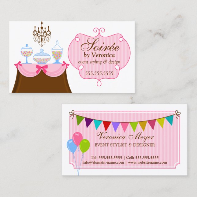 Event Stylist and Design Business Card (Front/Back)