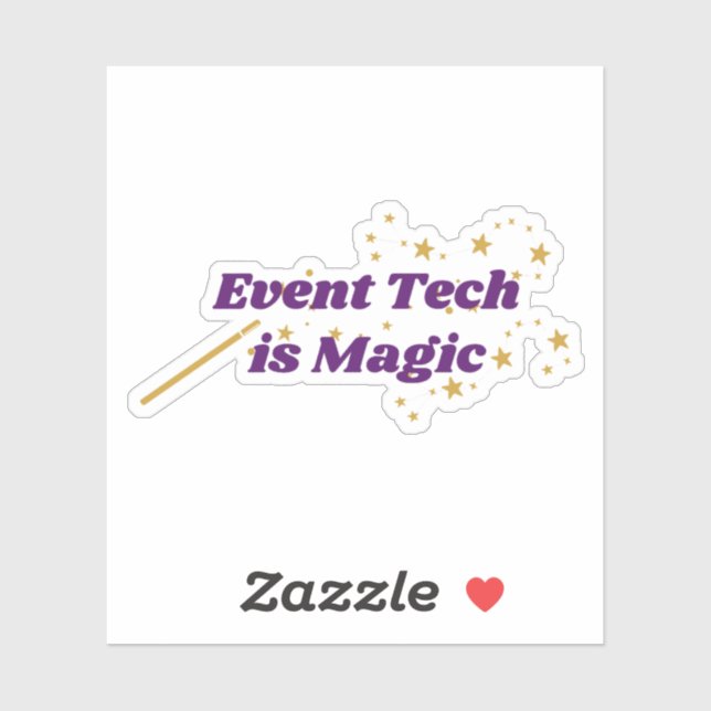 Event tech is magic - die-cut sticker (Sheet)