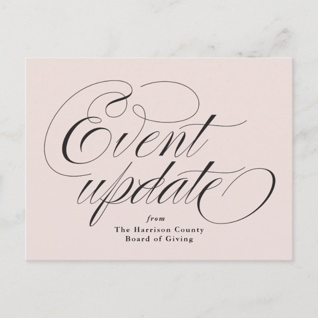 Event update pink postcard (Front)