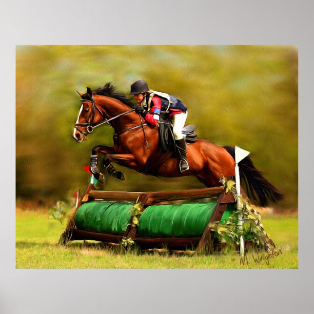 Eventer - Horse Art Poster (Front)