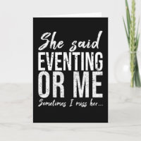 Eventing funny sports gift idea