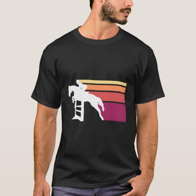 Eventing Horse Jumping T-Shirt (Front)