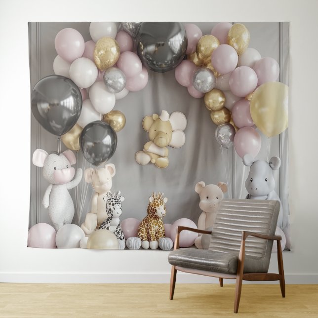 Events Baby Shower Wall Backdrop Banner Tapestry (In Situ (Horizontal))