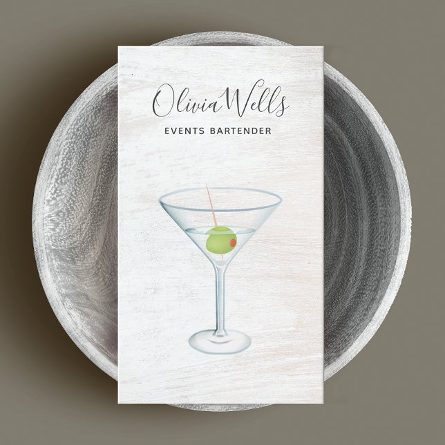 Events Bartender Business Card (Creator Uploaded)