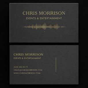 Events & Entertainment Music Business Card