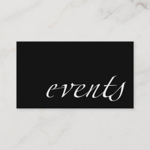 Events (event planner) business card