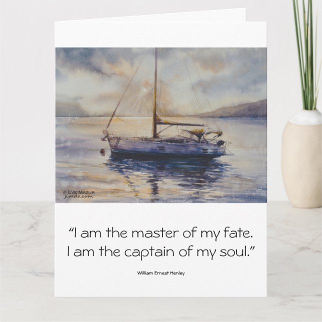 EVEpainted sailboat  Card (Front)