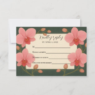 Ever After Orchid RSVP Card