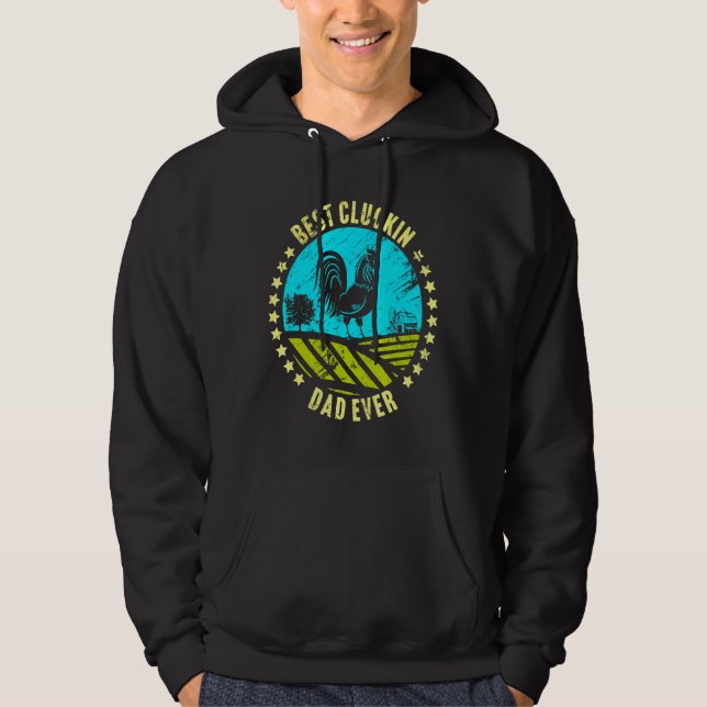 Ever Chicken Rooster Farmer   Hoodie (Front)