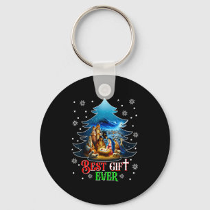 Ever Christmas Jesus Nativity Scene Merry Christma Key Ring
