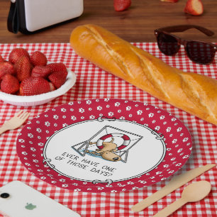 Ever Have One of Those Days? Dog agility accident Paper Plate