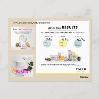 EVER Skincare postcard