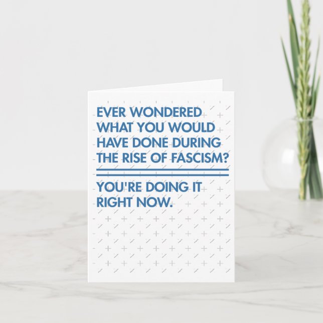 Ever Wondered What You Would Have Done During The  Card (Front)