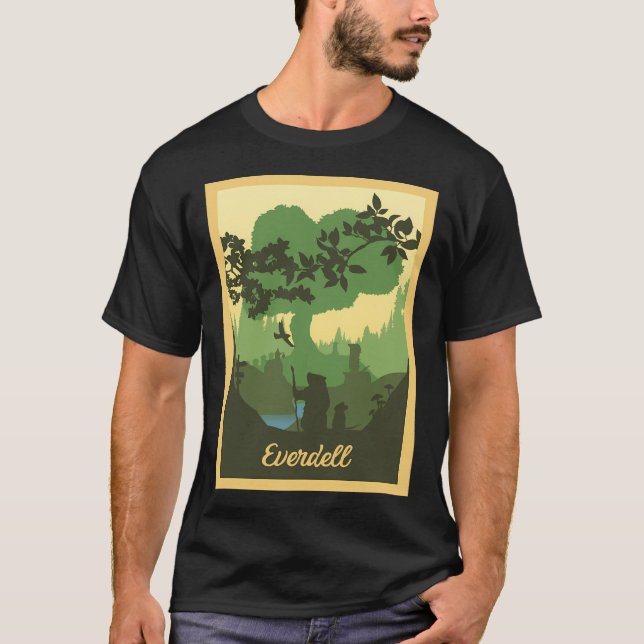 Everdell - Board Games - Minimalist Travel Poster  T-Shirt (Front)