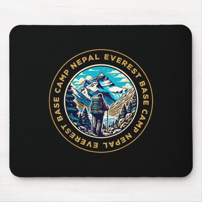 Everest Base Camp Nepal Mountain Everest View Hiki Mouse Pad (Front)