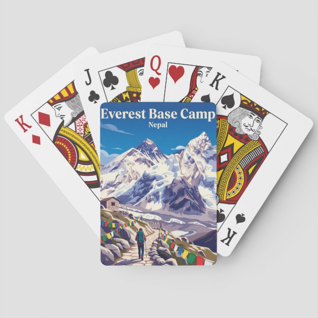 Everest Base Camp Trek Nepal Playing Cards (Back)