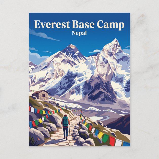 Everest Base Camp Trek Nepal Postcard (Front)