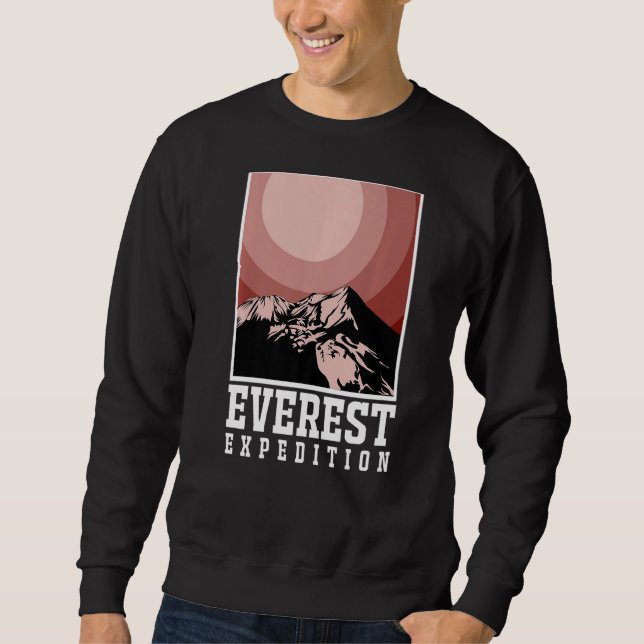 Everest Expeditions Mountain Exploration Adventure Sweatshirt (Front)