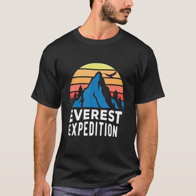 Everest Expeditions Mountain Exploration Adventure T-Shirt (Front)