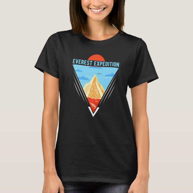 Everest Expeditions Mountain Exploration Adventure T-Shirt (Front)