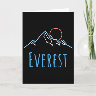 Everest - Mountain Climbers Retro Hiking Novelty Card