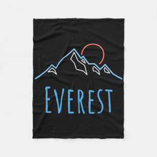Everest - Mountain Climbers Retro Hiking Novelty Fleece Blanket