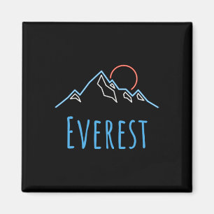Everest - Mountain Climbers Retro Hiking Novelty Magnet