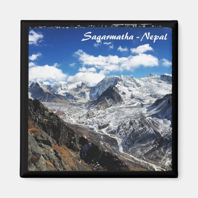 Everest trail views, Sagarmatha - Nepal Magnet (Front)
