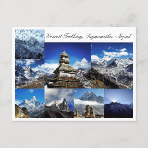 Everest Trekking, Sagarmatha Park, Himalayas Nepal Postcard