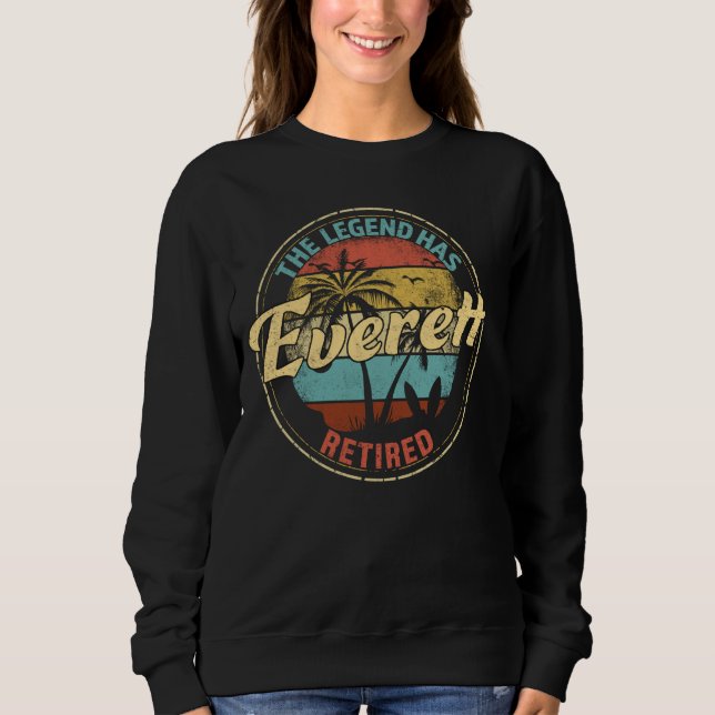 Everett Legend Has Retired Personalised Retirement Sweatshirt (Front)