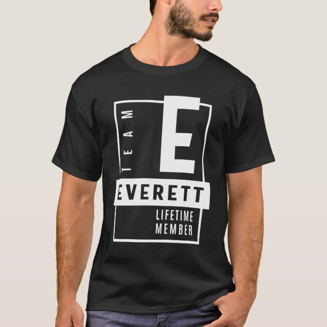 Everett Personalised Name Birthday Gift T-Shirt (Front)