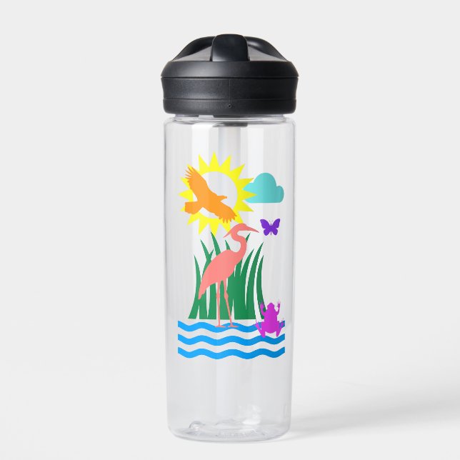 Everglade Creatures Water Bottle (Front)