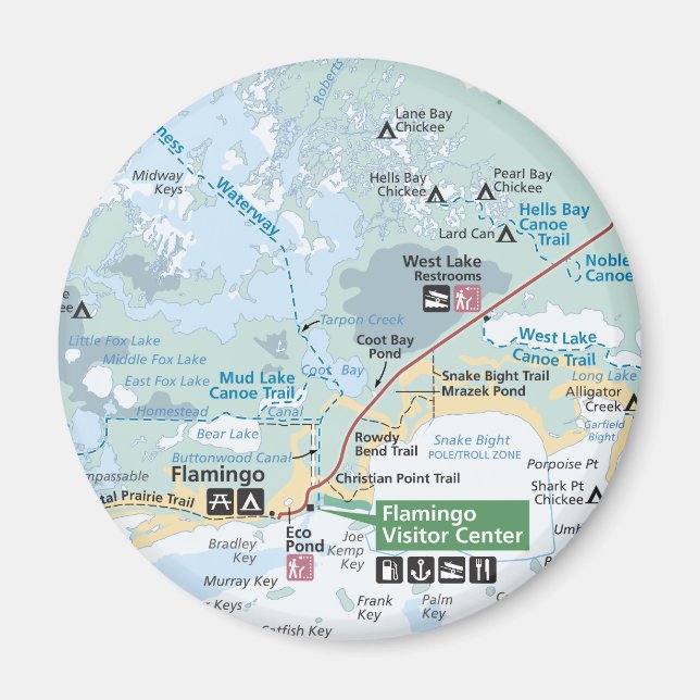 Everglades map magnet (Front)