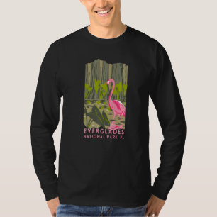 Everglades National Park Flamingo Camping Hiking V T-Shirt