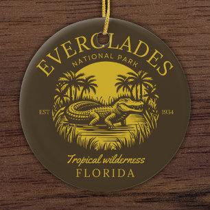 Everglades National Park Florida  Ceramic Tree Decoration