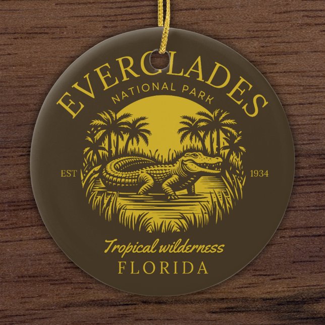 Everglades National Park Florida  Ceramic Tree Decoration (Creator Uploaded)
